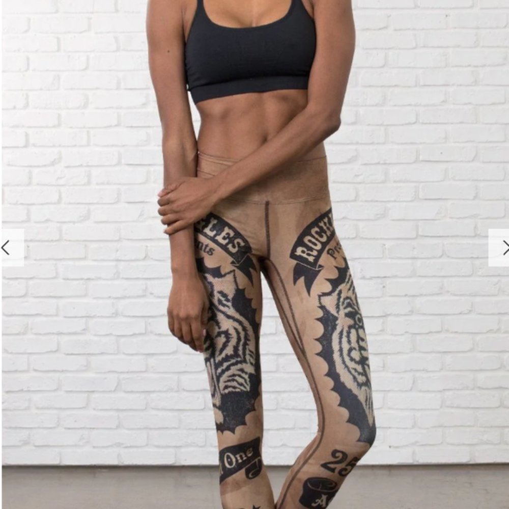 Werkshop Circus Tiger Leggings - Full Length Triathlon Leggings - Picture 10 of 13